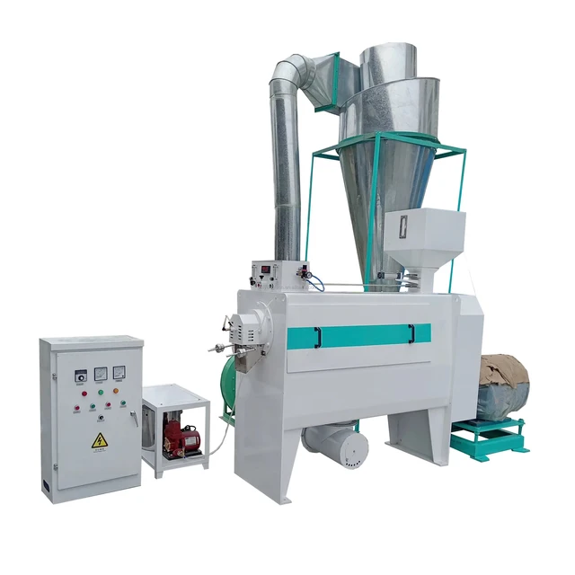 MPG Series Silk Water Mist Polisher Automatic Rice Polishing with Cyclone Dust Collector Blower Rice Polisher Machine