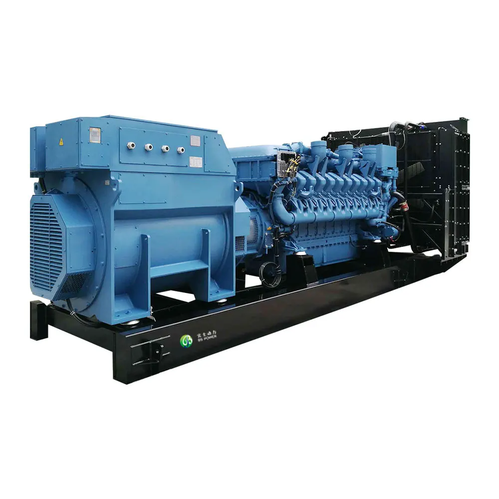 1mw 2mw Gas Turbine Generator Three Phase Open Type Natural Gas Generator
