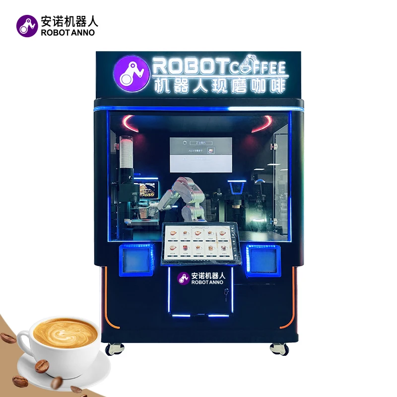 AI Robot Control Cofa Espresso Coffee Vending Machine for Sale