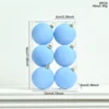 6-6 PCS Flocked Balls-Sky Blue