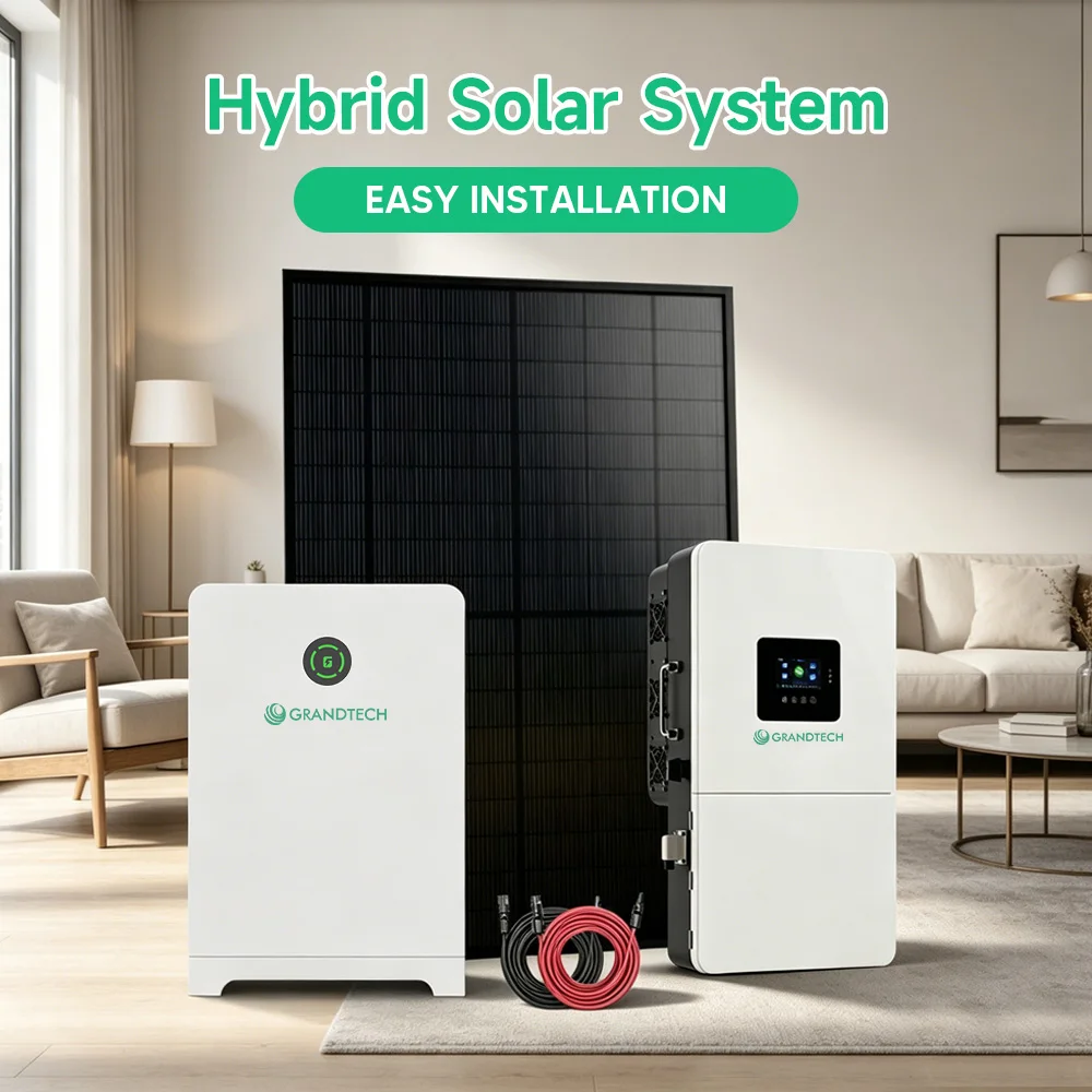 panel Haul 8kW 12kW 10kW â Chabliau 5m, Systemau Gartref Haul, System Haul Allan o'r Rhwyd Symudol LiFePO4 ar gyfer defnydd gartref, Set Llawn