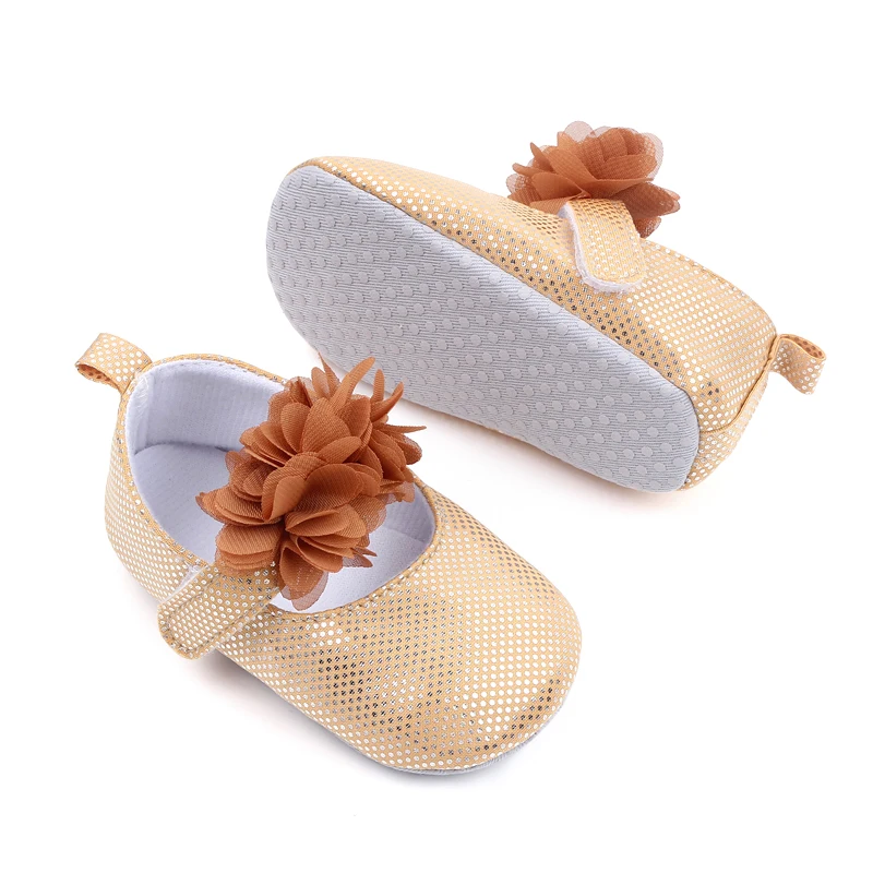 Spring and Autumn Baby Girls Cute Multi-colored Flowers Princess Do Not Drop Shoes Indoor Toddler Shoes details