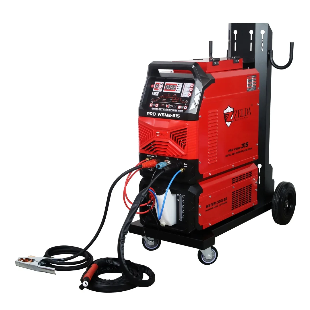 Zelda Intelligent Digital WSME-315 AC DC Tig Welder Water Cooling Aluminum Soldadura Tig Welding Machines