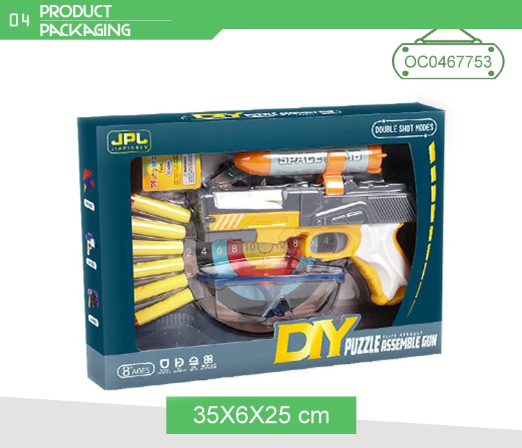 Pistolet Blaster En Mousse EVA Avec 80 Balles Et 32 Douilles - ABS, Recharge Rapide - Pour Ados Et Adultes Dès 14 Ans