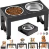 Black Stainless Steel Bowl+Slow Feeder