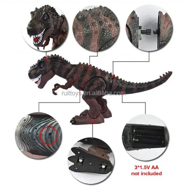 Plastic Battery Operated T-Rex Walking Dinosaur Toys