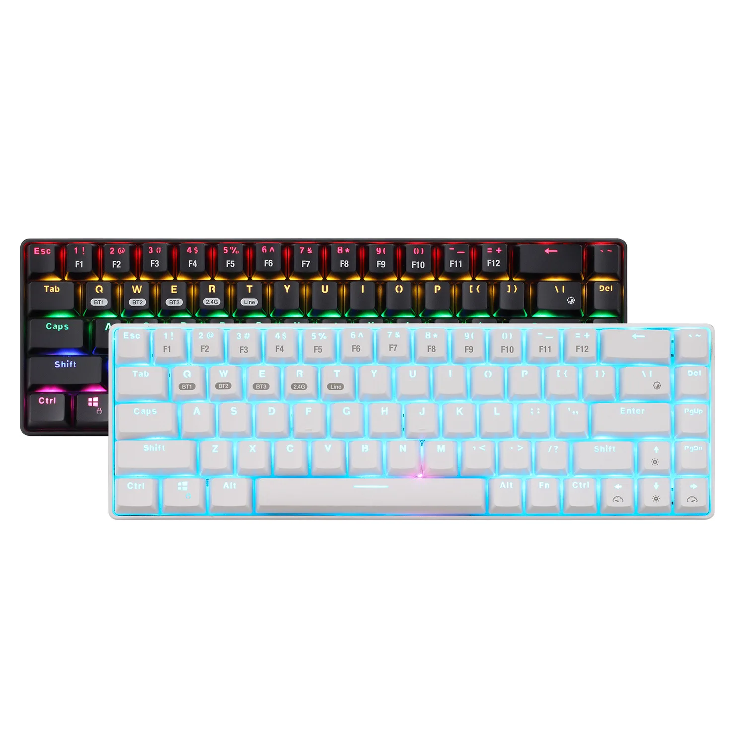 XINMENG RF-68 RGB Backlit Mechanical Wireless Gaming Keyboard - 68