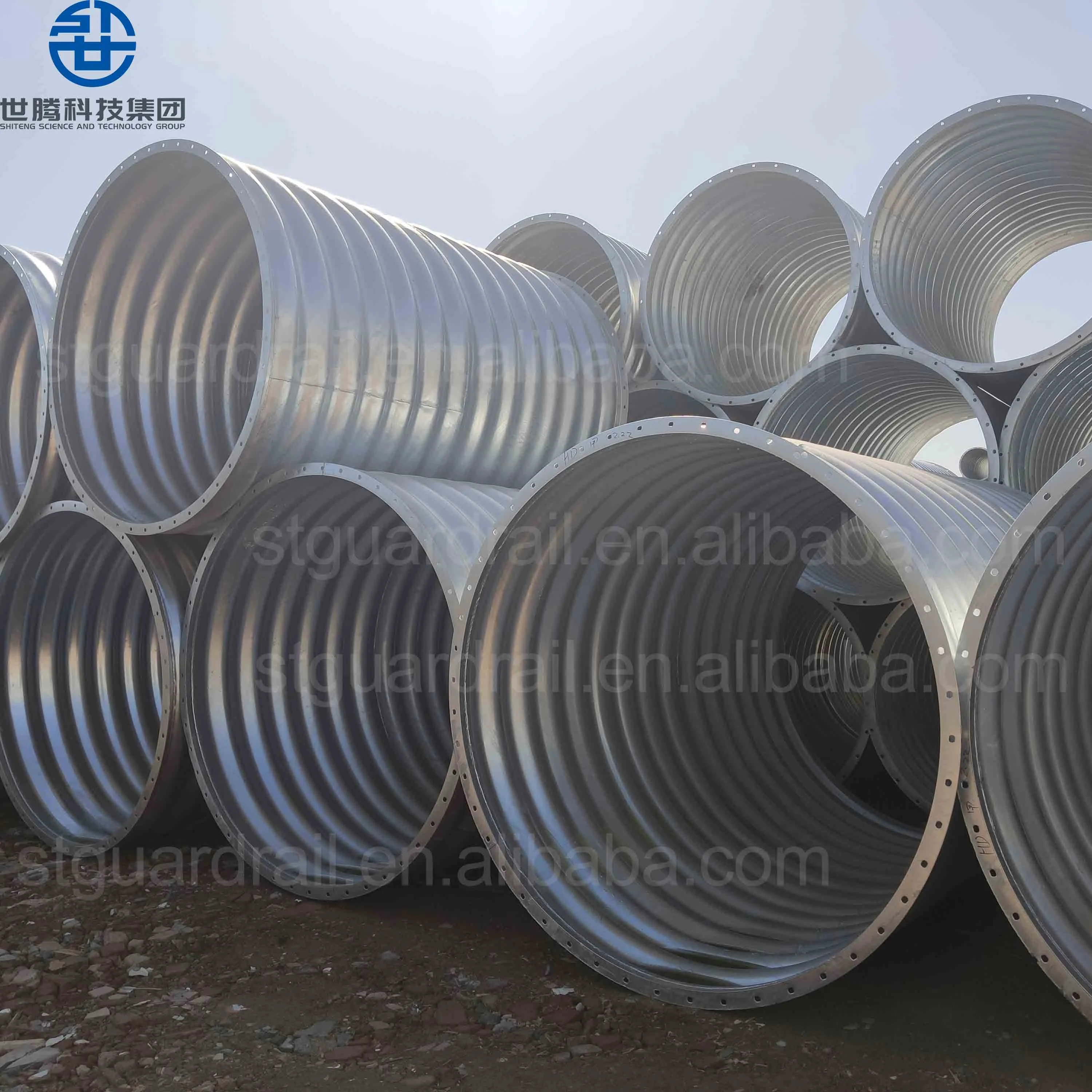 Large Diameter Corrugated Pipe Culvert Pipe Assemble Galvanized Corrugated Metal Steel Pipe Arch Drainage Culvert