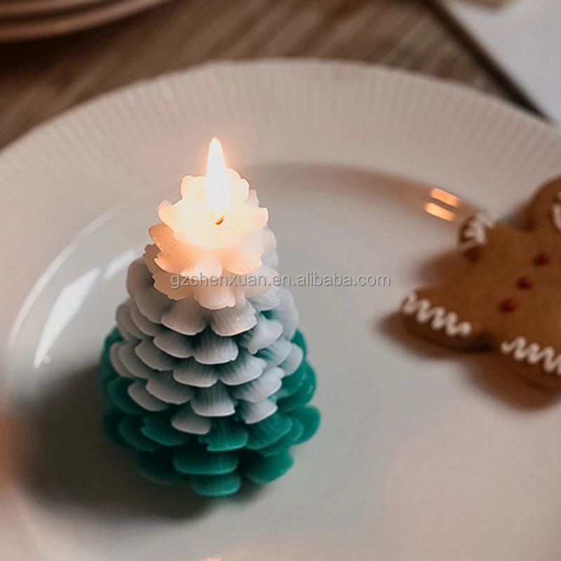 Christmas Tree Scented Candles With Hand Ts Diy Creative Handmade Candles Ornaments Festive 5547