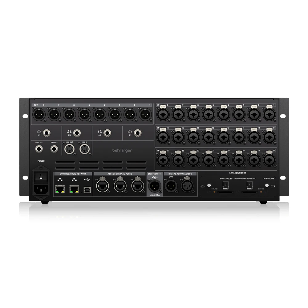 Behringer WING Rack 48-Channel Rack Mount Full Stereo Digital Mixer Stage Music Equipment Pa Sound System Digital Console