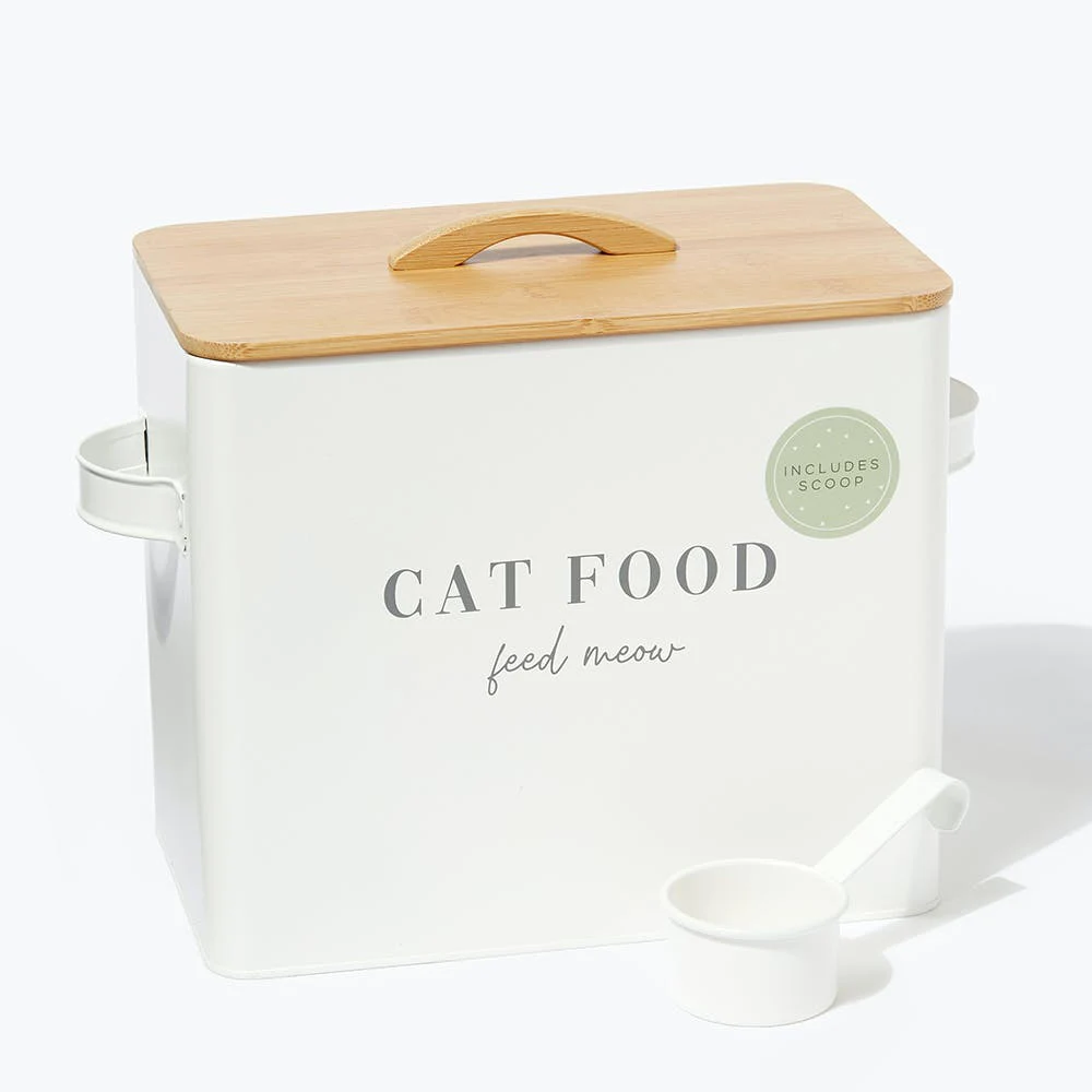 Cat Food Tin & Scoop Cat Food Container Buy Cat Food Container,Cat Food Storage,Cat Food Box