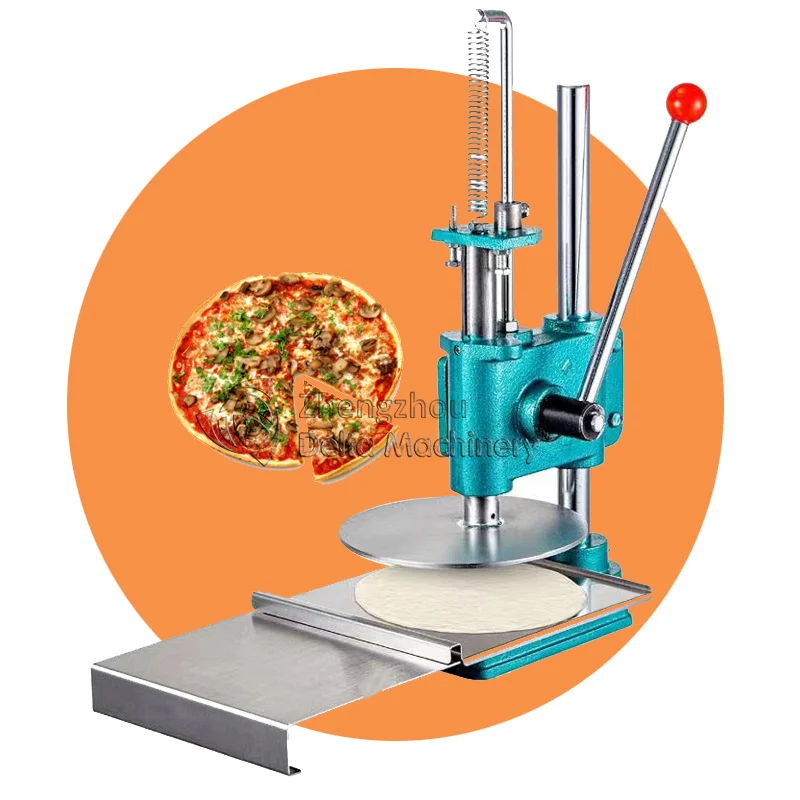 ピザ生地プレス機、角度調整可能な業務用ステンレス製ピザプレス機