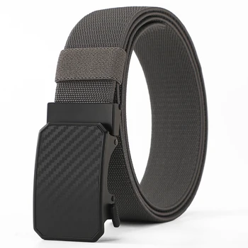 Enhanced Comfort Durability Genuine Cow Hide Leather Belts Alloy Buckle Sublimation Nylon Webbing Flat Design Perfect Fit Jeans