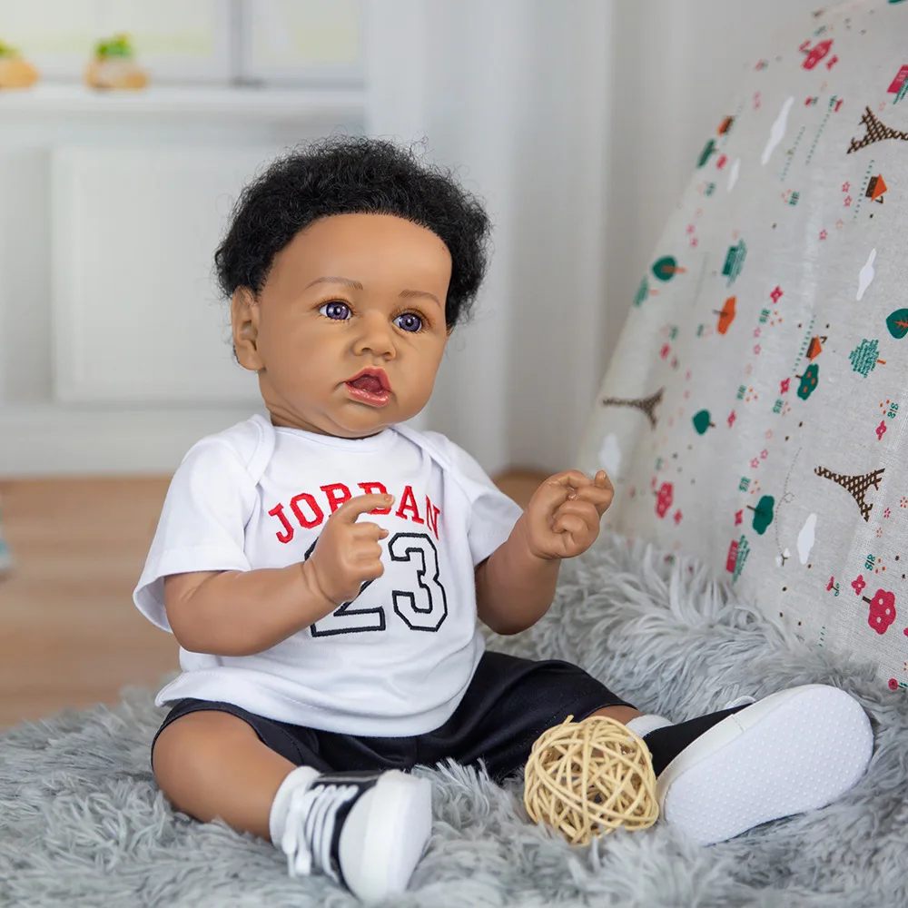 14 Inch Realistic Baby Boy Doll - Soft Silicone Reborn Newborn With Full Body Details