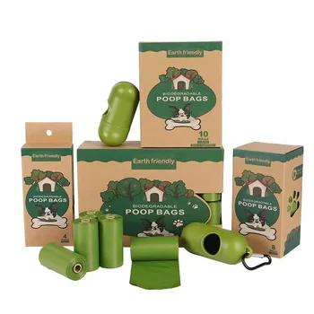 Wholesales Dropshipping Custom Eco Friendly Dog Poo Bags Scented Compostable Biodegradable Pet Waste Dog Poop Bag