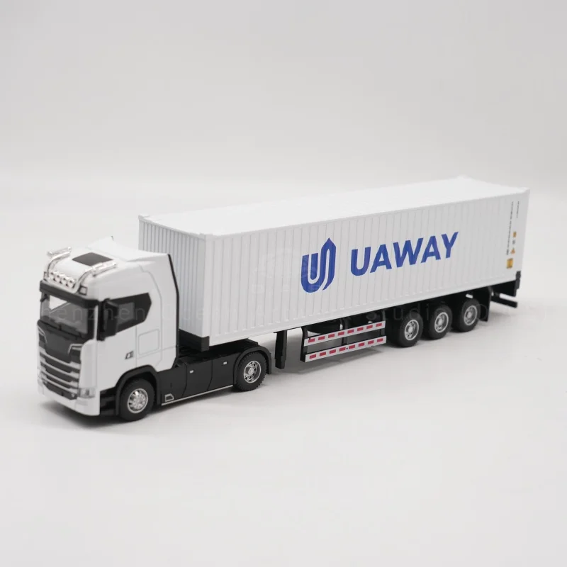 【LA】Fabryka modeli kontenerów O.A.S. – prezent okrętowy, możliwość personalizacji, model ciężarówki w skali 1:50 z materiału stopowego UAWAY