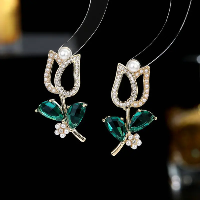 Orecchini A Lobo In Argento 925 Con Cristalli Boreali - Ipoallergenici, Brillanti, Eleganti, Regalo Per Donna
