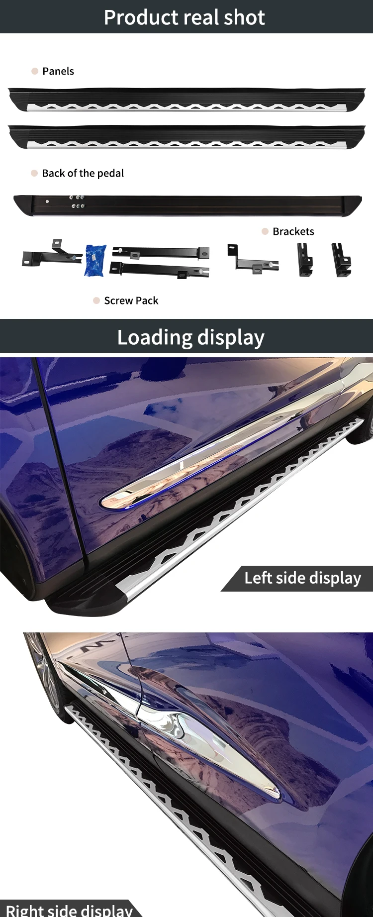 Factory Wholesale Car Side Doors Accessories for Hyundai IX25 IX35 IX45 SANTAFE TUCSON L PALISADE Fixed Running Boards factory
