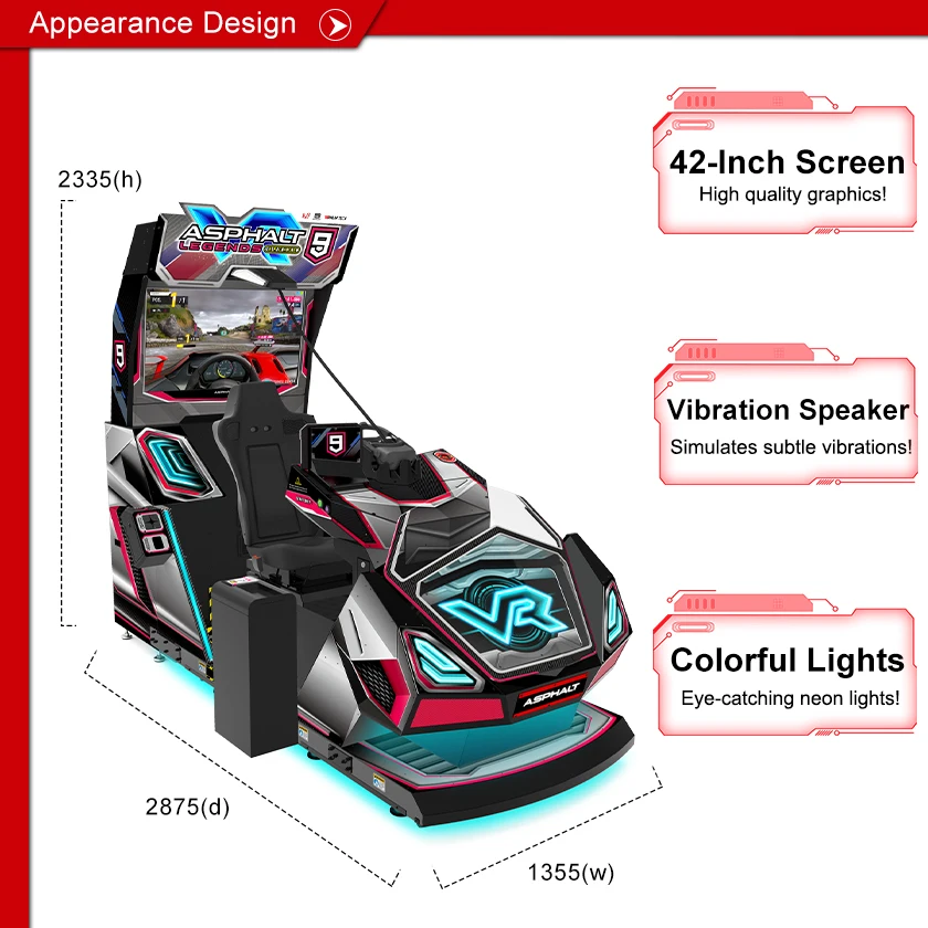 アーケードゲーム機 アスファルト9：レジェンズ VRカーゲームマシン
