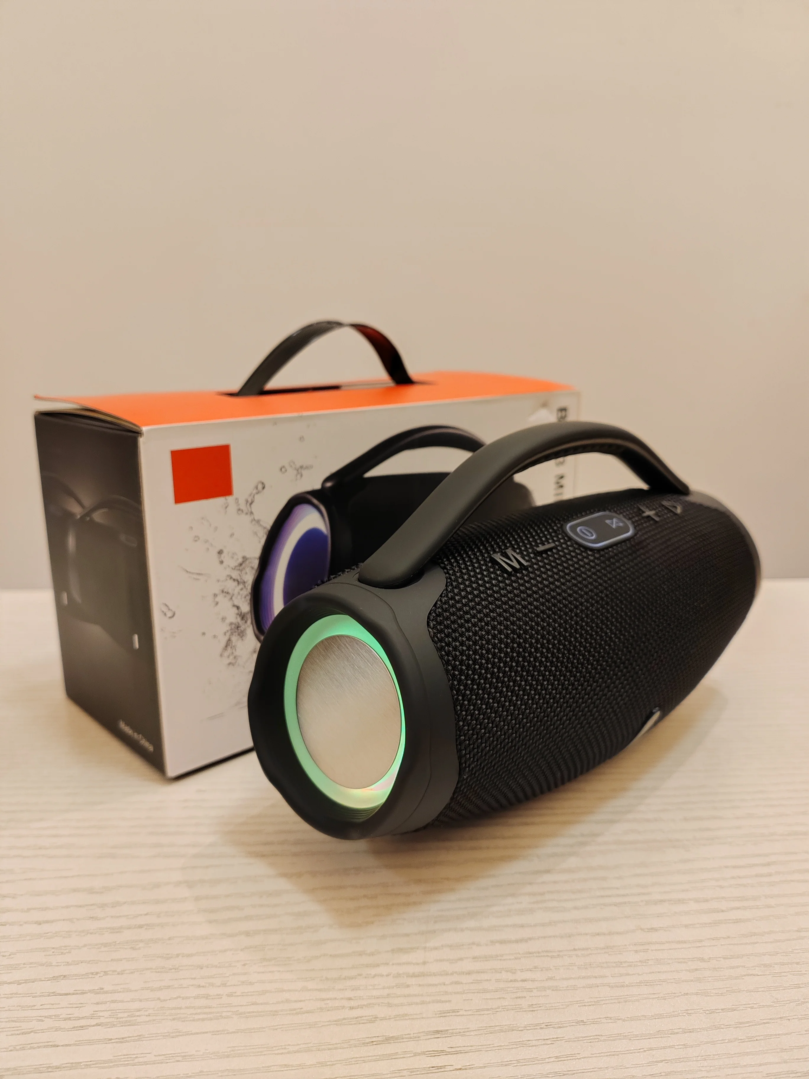 Led Super Boombox Speaker 20w Bass Wireless Portable Outdoor Bt Speakers  Handle Waterproof Boombox3 Speaker for Home Partybox