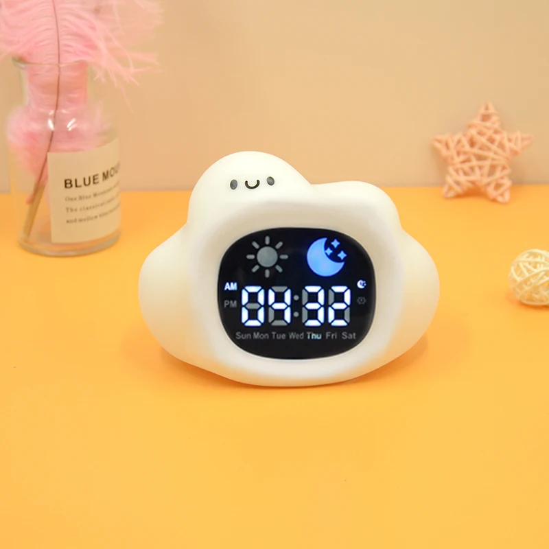 Wholesale Dementia Calendar Led Snooze Alarm Timer For Elderly Screen Mini Digital Desktop Clock