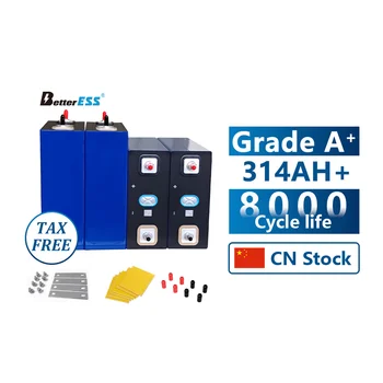 China Stock DEJIN 314Ah M6 Stud+Busbar+Epoxy Resin Board+8000 Cycle +Tax Free