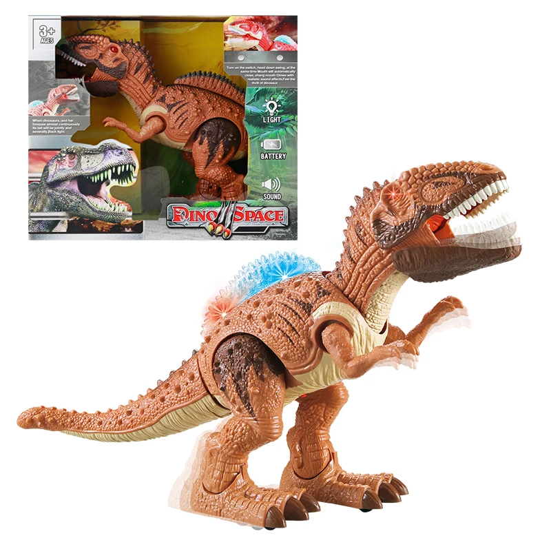 802 Electronic Walking Dinosaur Toy,Colorful Lights,Roaring Sound,Gifts ...