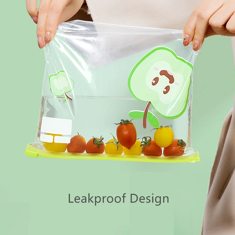China Food Silicone PEVA Clear Space Home Freezer Leakproof Zipper Zipper Finishing Packing Fresh Keeping Reusable Storage Bags