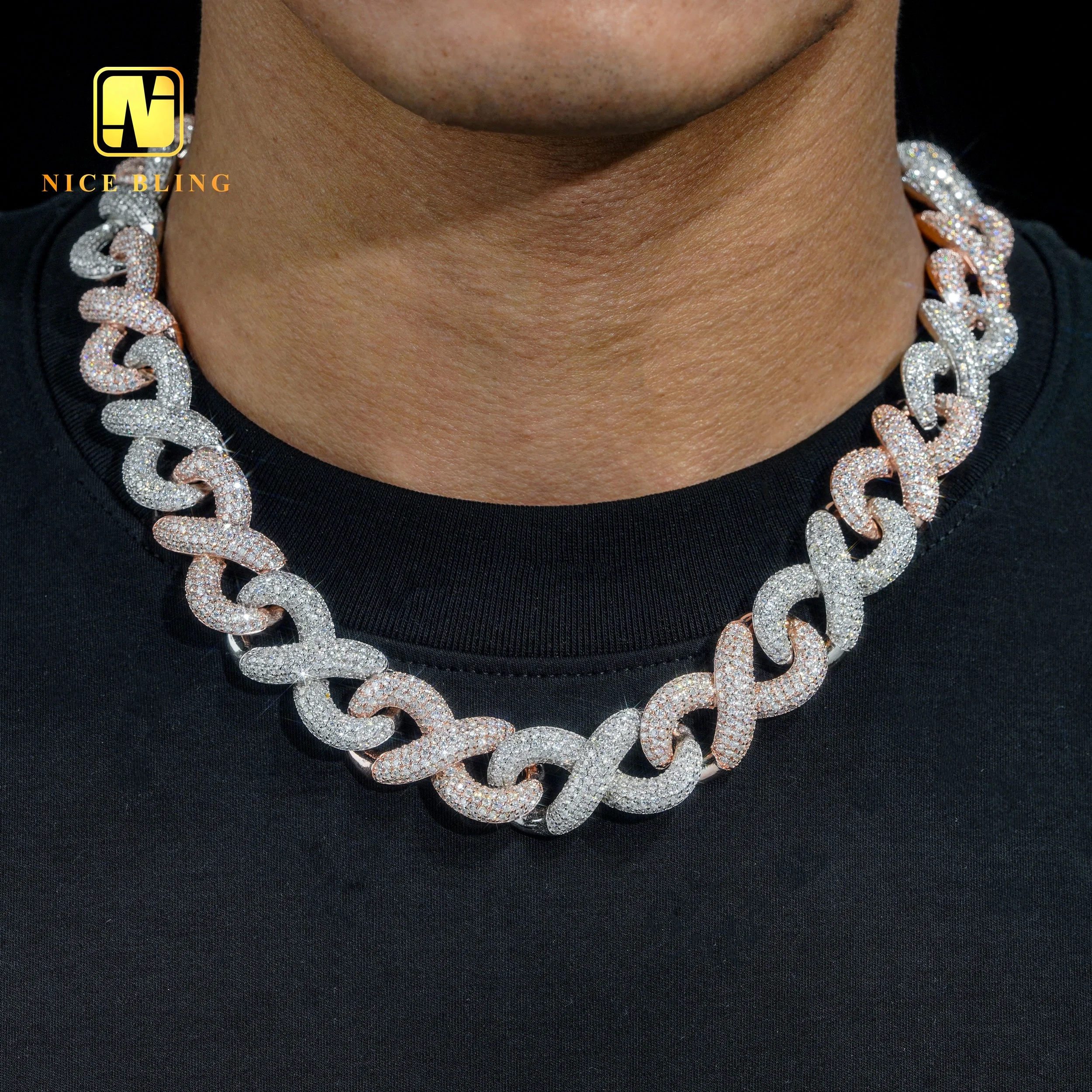 Wholesale Infinity Style Luxury Hip Hop Jewelry Necklace