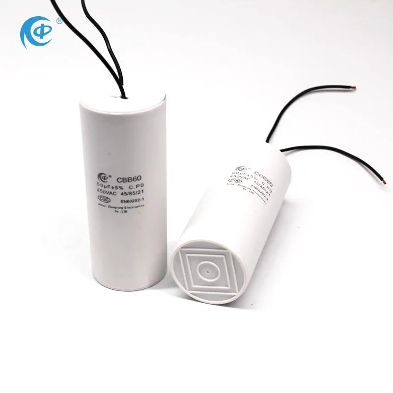 Конденсатор переменного тока CBB60 50 мкФ 450V CBB60 CBB61 SH конденсатор