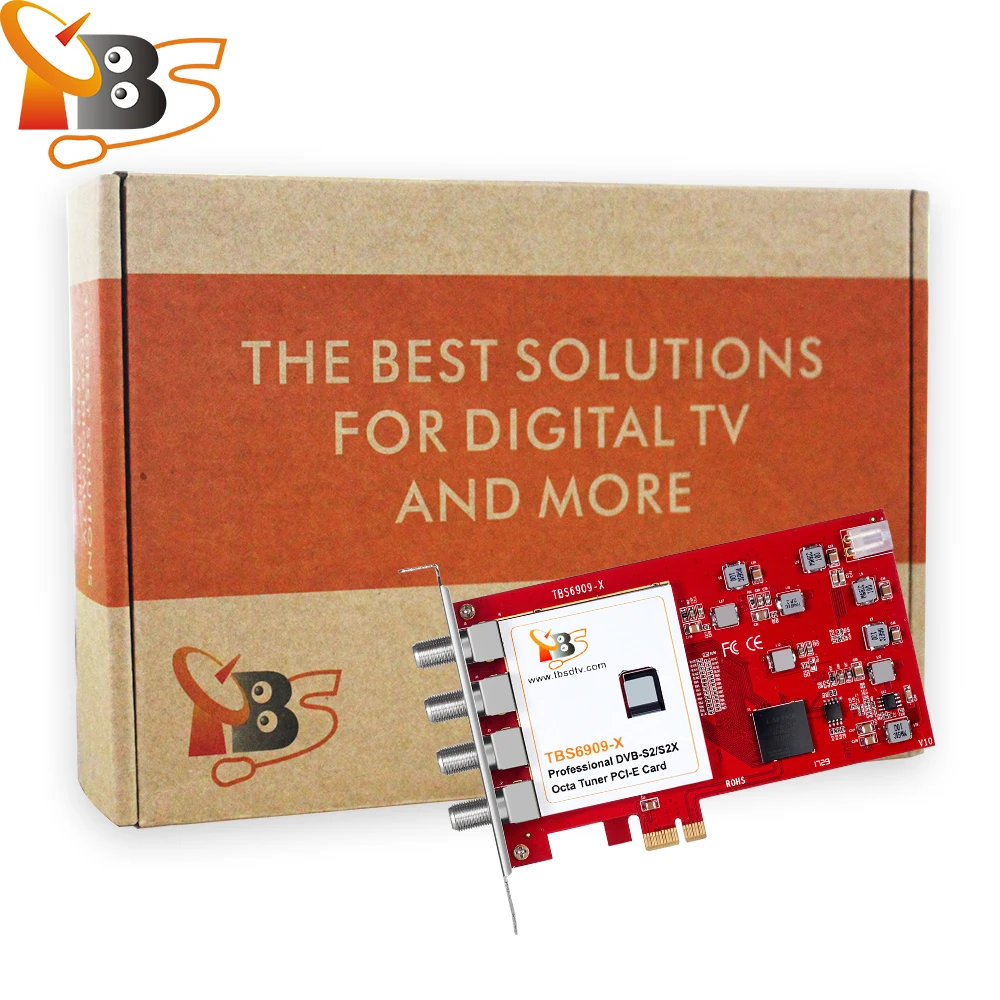 TBS 6909X V2 DVB-S2/S2X 8-тюнерная PCIe карта - IPTV потоковая передача
