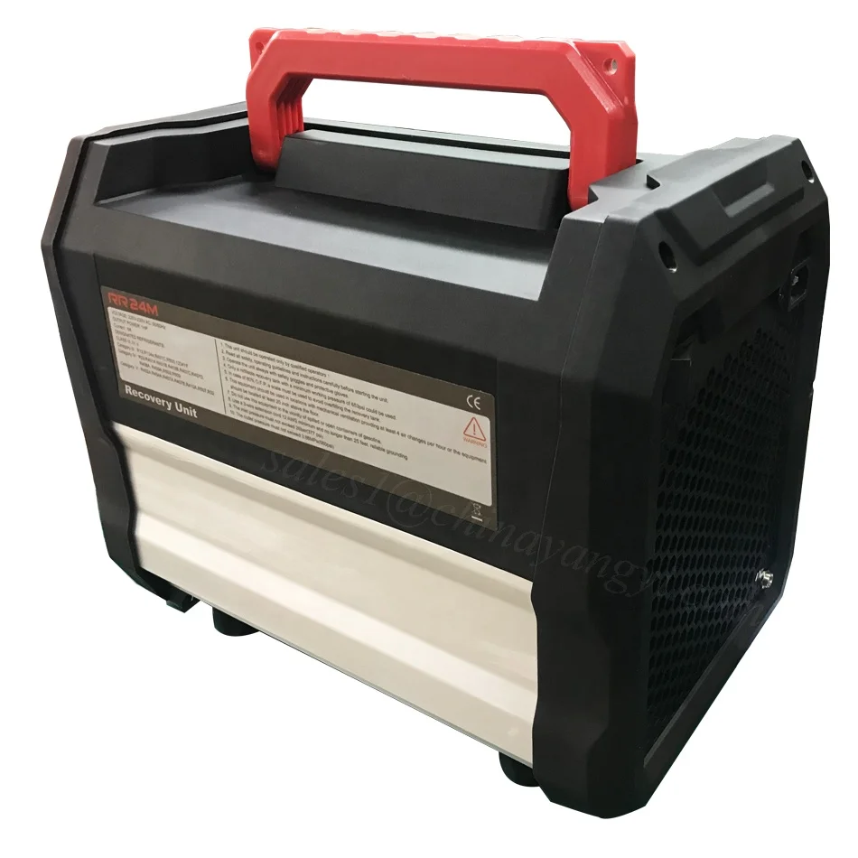 DC Motor Digital Air Conditioning Refrigerant Recycler 1HP R32 R410A R407C Gas Recovery Machine with 80% Overcharge protection