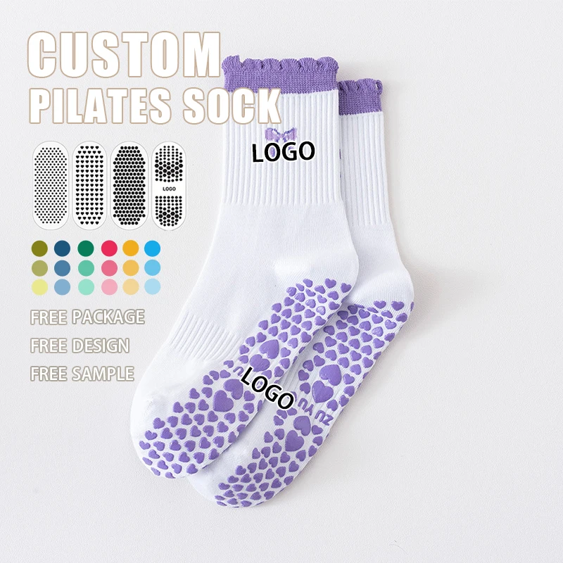 Custom Jacquard Yoga Socks view 2