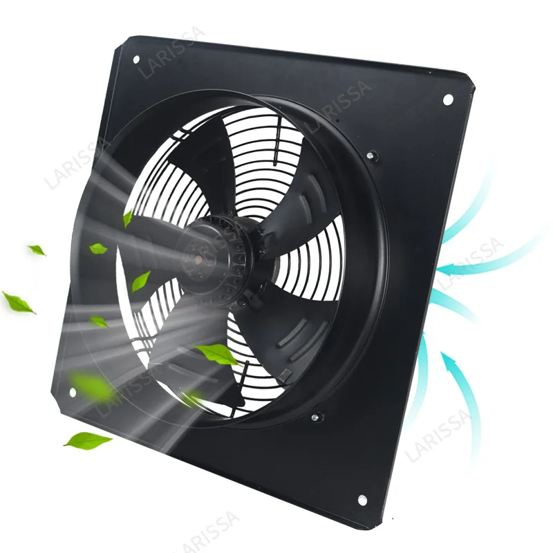 55W Low Noise External Rotor Axial Flow Fan Pipeline Ventilation Fan Industrial Exhaust Fan Kitchen Strong Smoke Exhaust