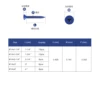 Rosca 1/4", longitud 25mm-150mm, 1"-6"