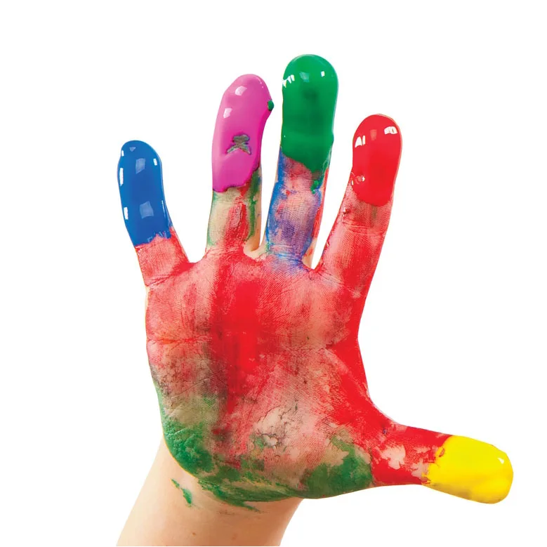 Safety Funny Finger Painting Kit For Kids,6x30ml Washable Finger Paint ...