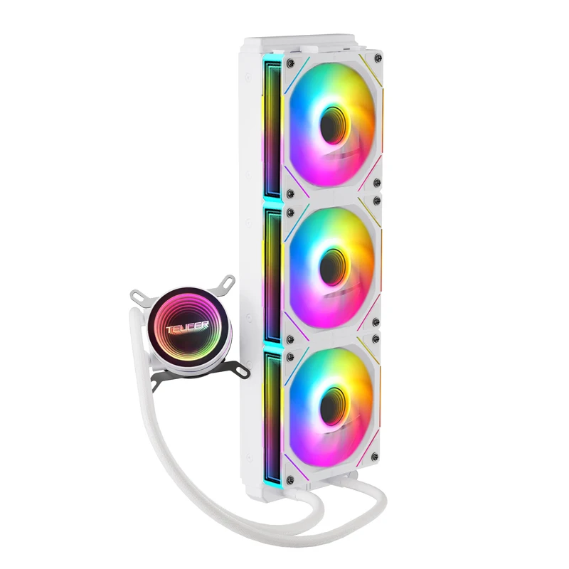 TEUCER NA-360 簡易水冷 白 TEUCER NA-360 簡易水冷 白 TEUCER NA-360 360mm AIO CPU水冷クーラー ARGB