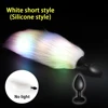 Silicone bianco corto