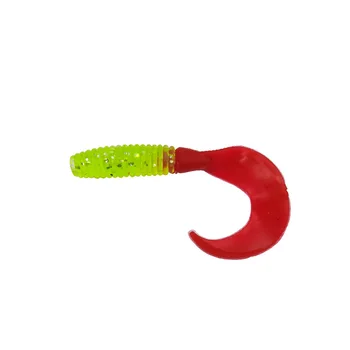 Lure Soft Bait Curl Tail Worm 60mm/75mm Spiral Multi-color Optional Stainless Steel Without Hooks Fishing Lure Factory in Stock – Soft Lure – view 2
