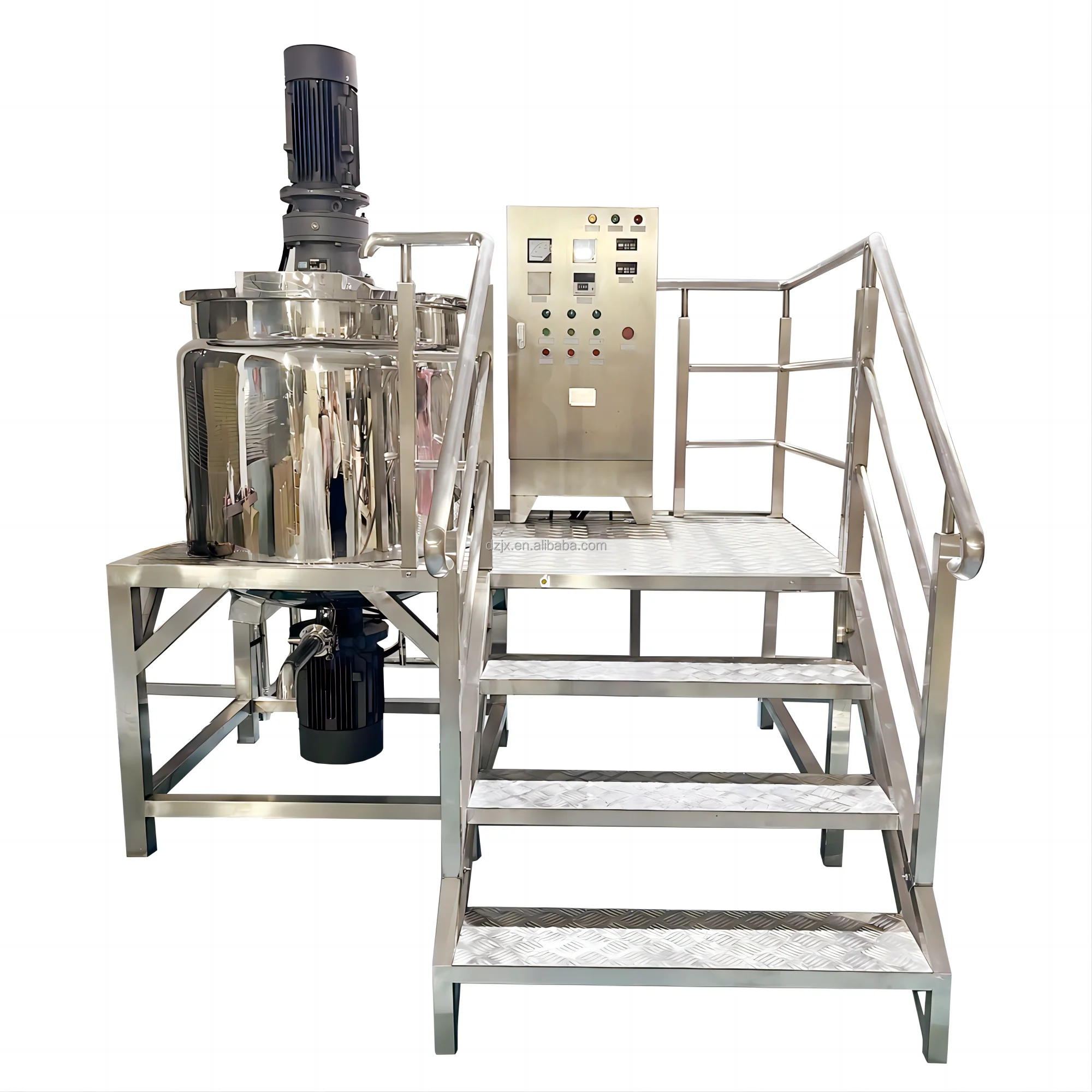 High Quality 500L 5000L Homogenizer Mixer Tank Machine for Gel Foodstuff Grease Plant Ice Cream Water in Oil Emulsion Cosmetic