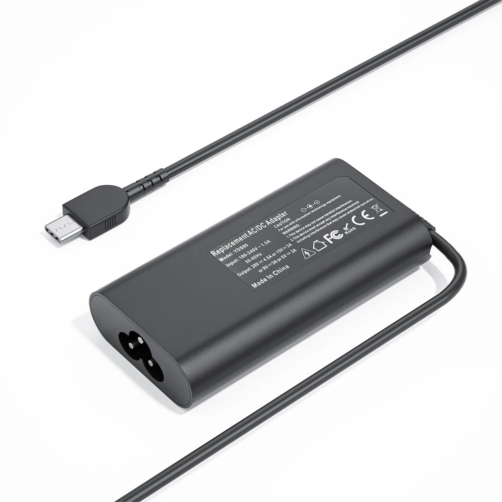90 Watts Usb Type C Pd Laptop Charger Adapter 20v 4.5a With Power Cord