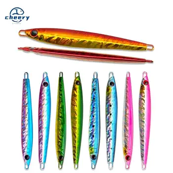 CHEERY Full-Water-Column Overturned Slow-Rocking Metal Jig Lure Laser Bionic Design for Mahi-Mahi Red Snapper Fishing Artificial – Metal Jig – view 2