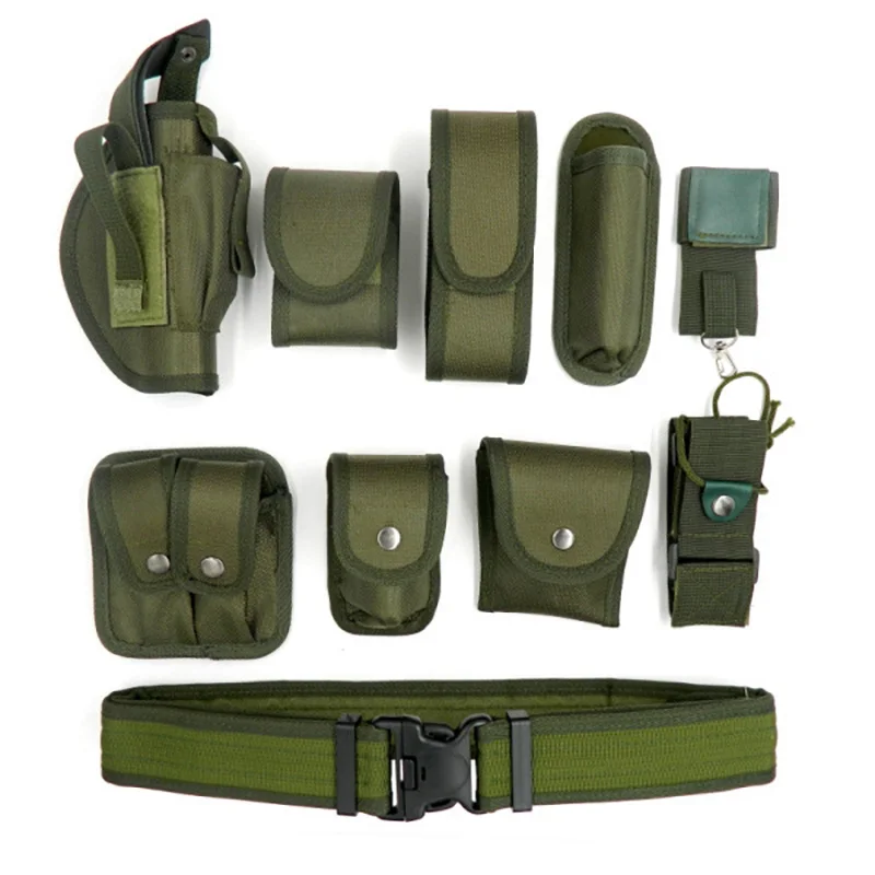 Hot Selling Adjustable Training Durable Multi Functional Outdoor Security Belt Oxford Camouflage Waist Belt