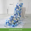 Mesa de flores azul y blanca estilo cascada (versión AD)