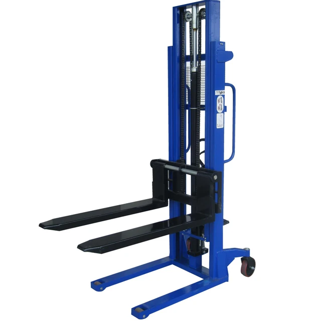 Manual Pallet Stacker 3 Ton Hydraulic Manual Hand Portable Stacker Forklift for Sale China