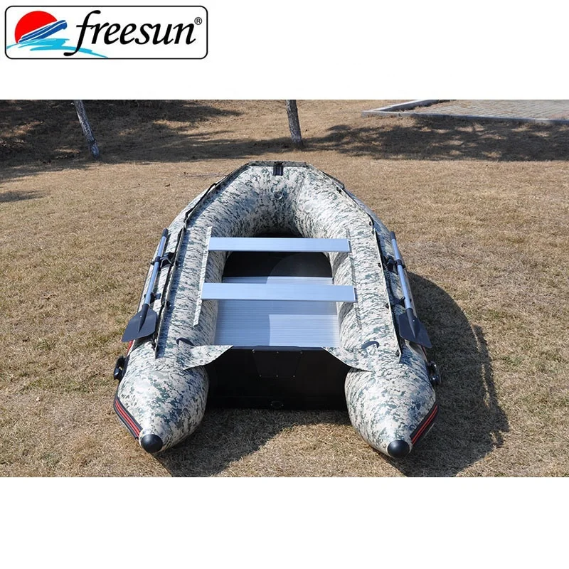 FREESUN Inflatable Boat with Motor Inflatable Pvc Boat for Sale CE Rescue Sport Speed Cheap Bass Fishing Dinghy Pontoon Boat