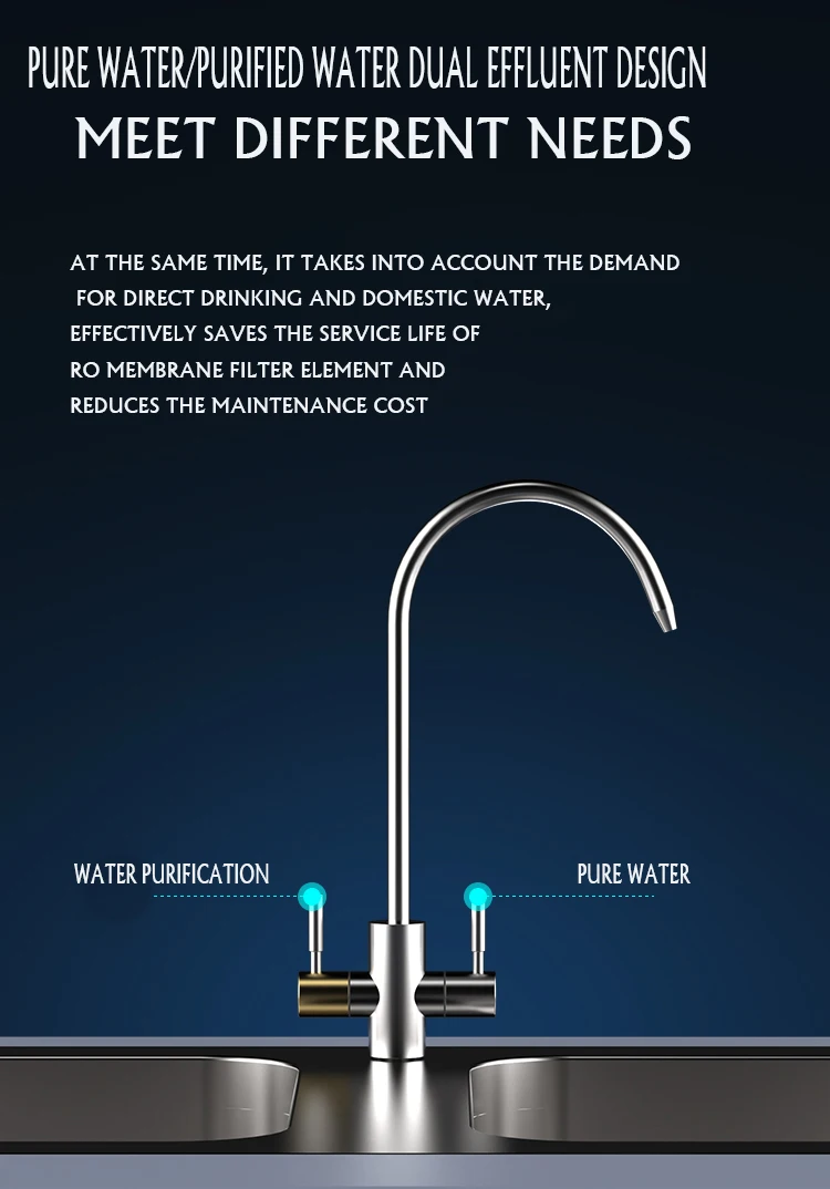 Pressure-free Bucket Silent RO Reverse Osmosis Direct Drinking Household Pure Water Machine