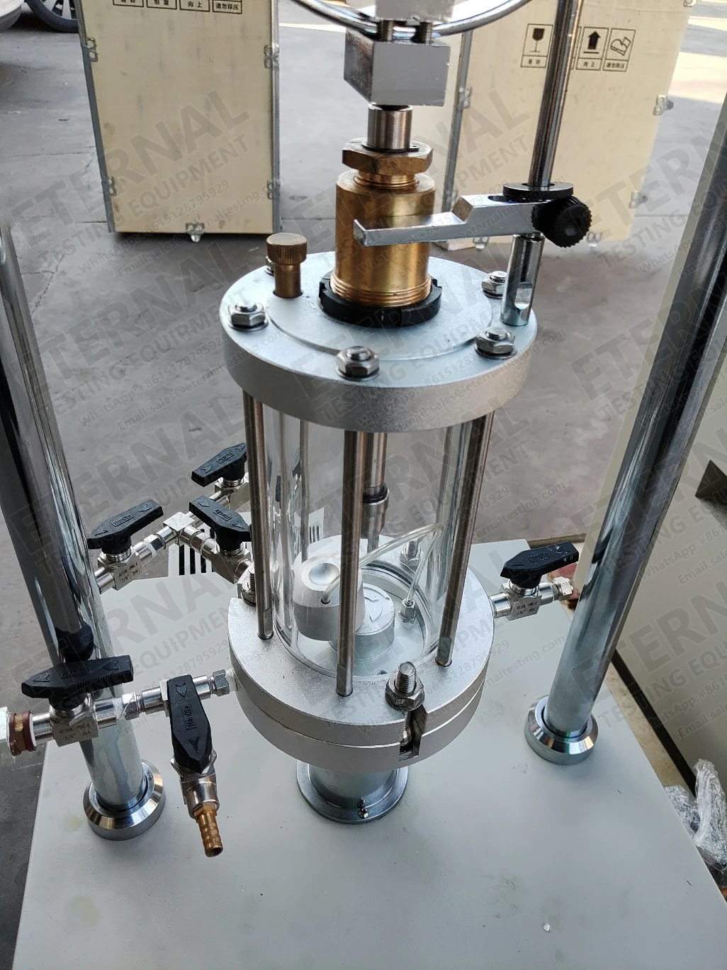 10kN Strain Controlled Bench Light Duty Triaxial Test Apparatus