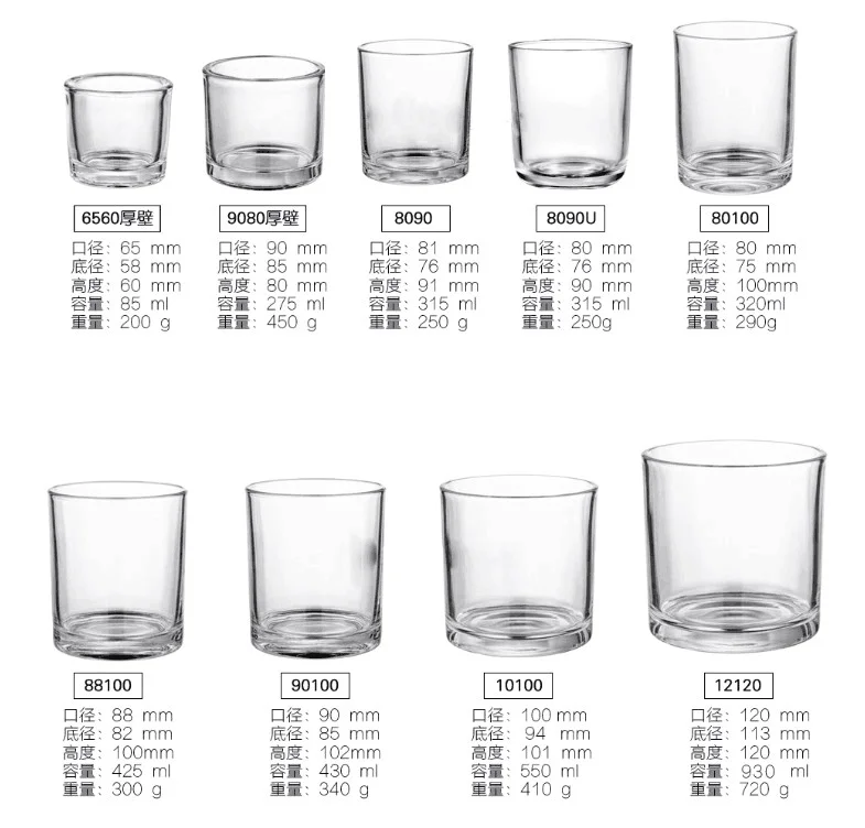 10 Oz Matte Candle Vessels With Wood/ Black Metal Lids Packaging Box