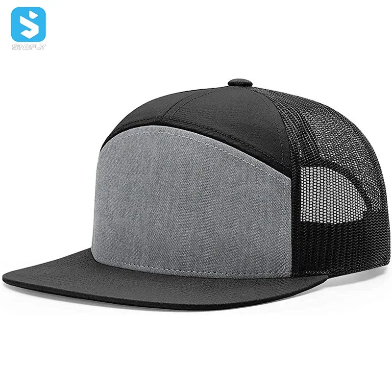 2021 Custom Fashion Plain Mesh Cap Flat 